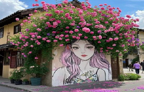 玉龙怎么设计网红打卡墙绘