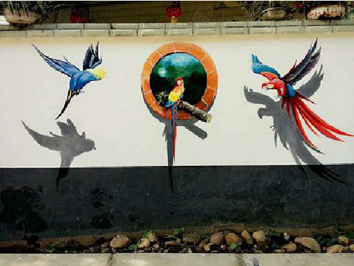 玉龙视觉错位-3D墙绘设计