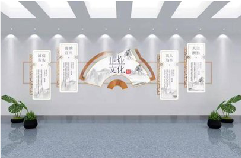 玉龙企业文化墙设计的核心要素。